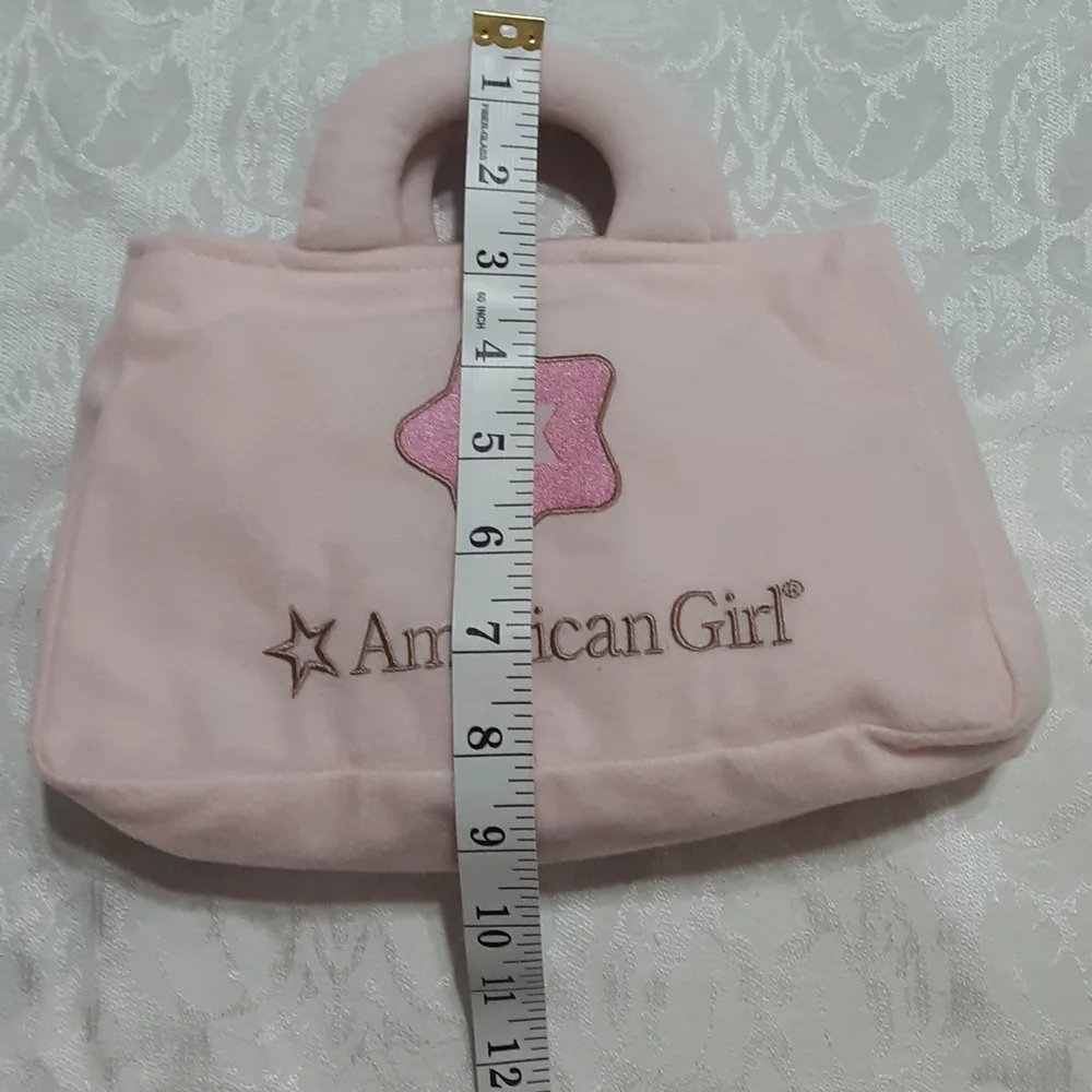 American Girl Blush Pink Plush Tote